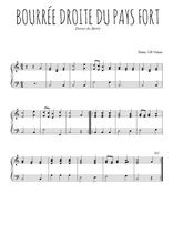 Téléchargez l'arrangement pour piano de la partition de berry-bourree-droite-du-pays-fort en PDF